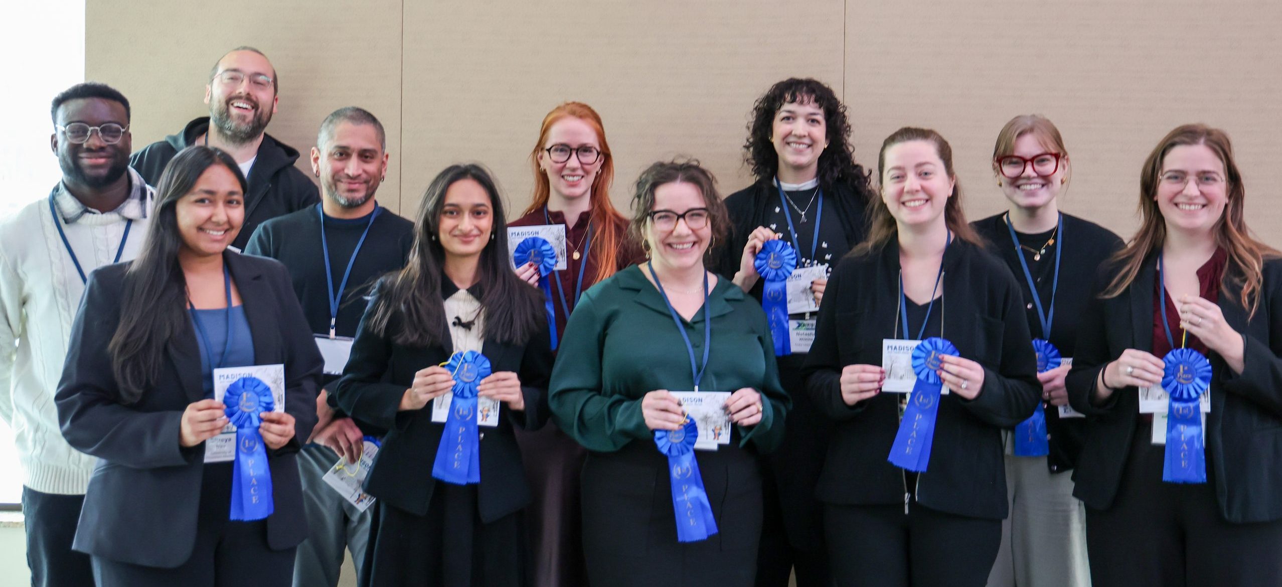 Group photo of the best poster winners