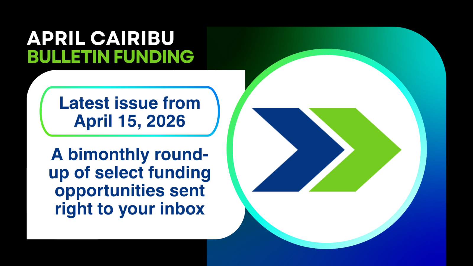 Graphic for the CAIRIBU Extramural Funding Bulletin