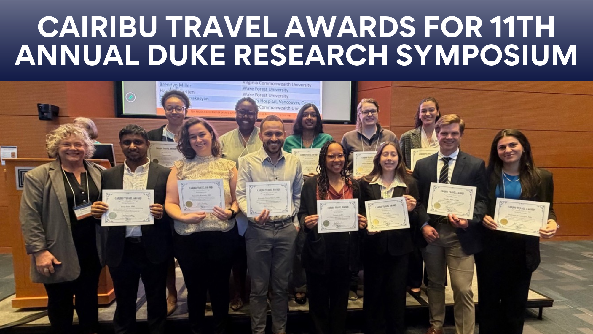picture of CAIRIBu travel awardees