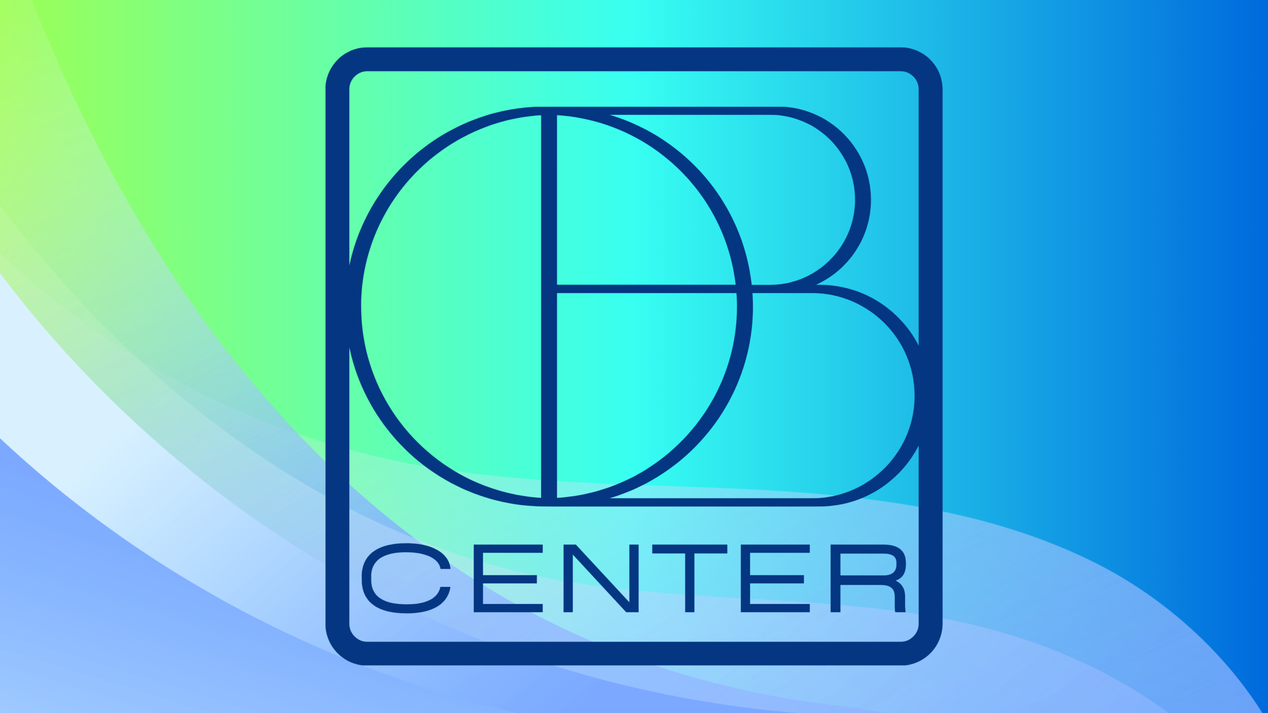 O'Brien Center logo over gradient background