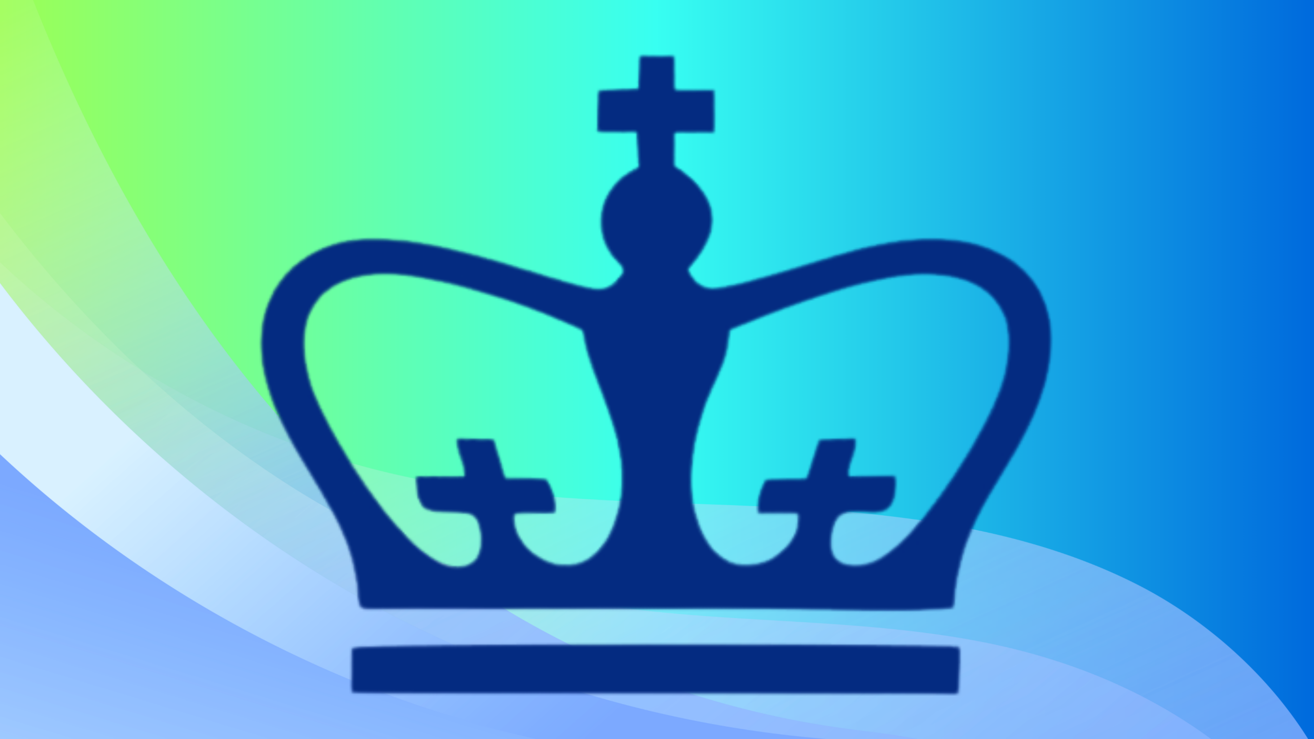 Columbia University logo on gradient background